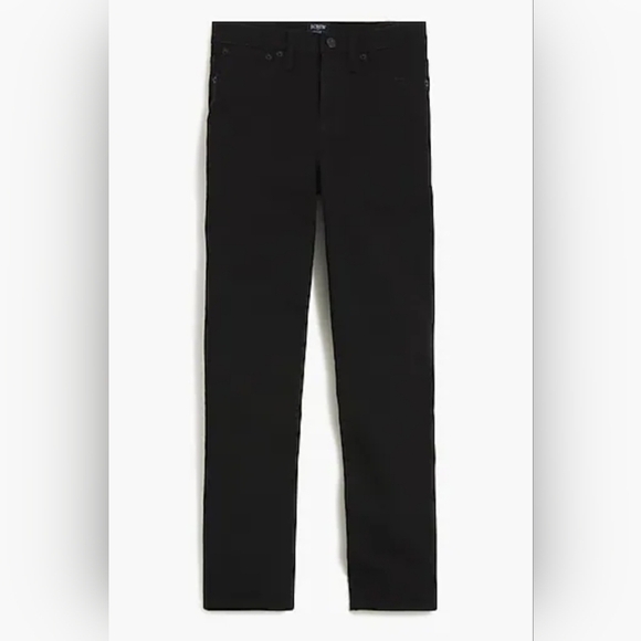 J. Crew Essential Straight Jean In All Day Stretch Black Size 32 Petite - Picture 1 of 14